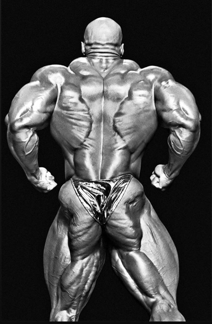 Ronnie Coleman en vue de dos