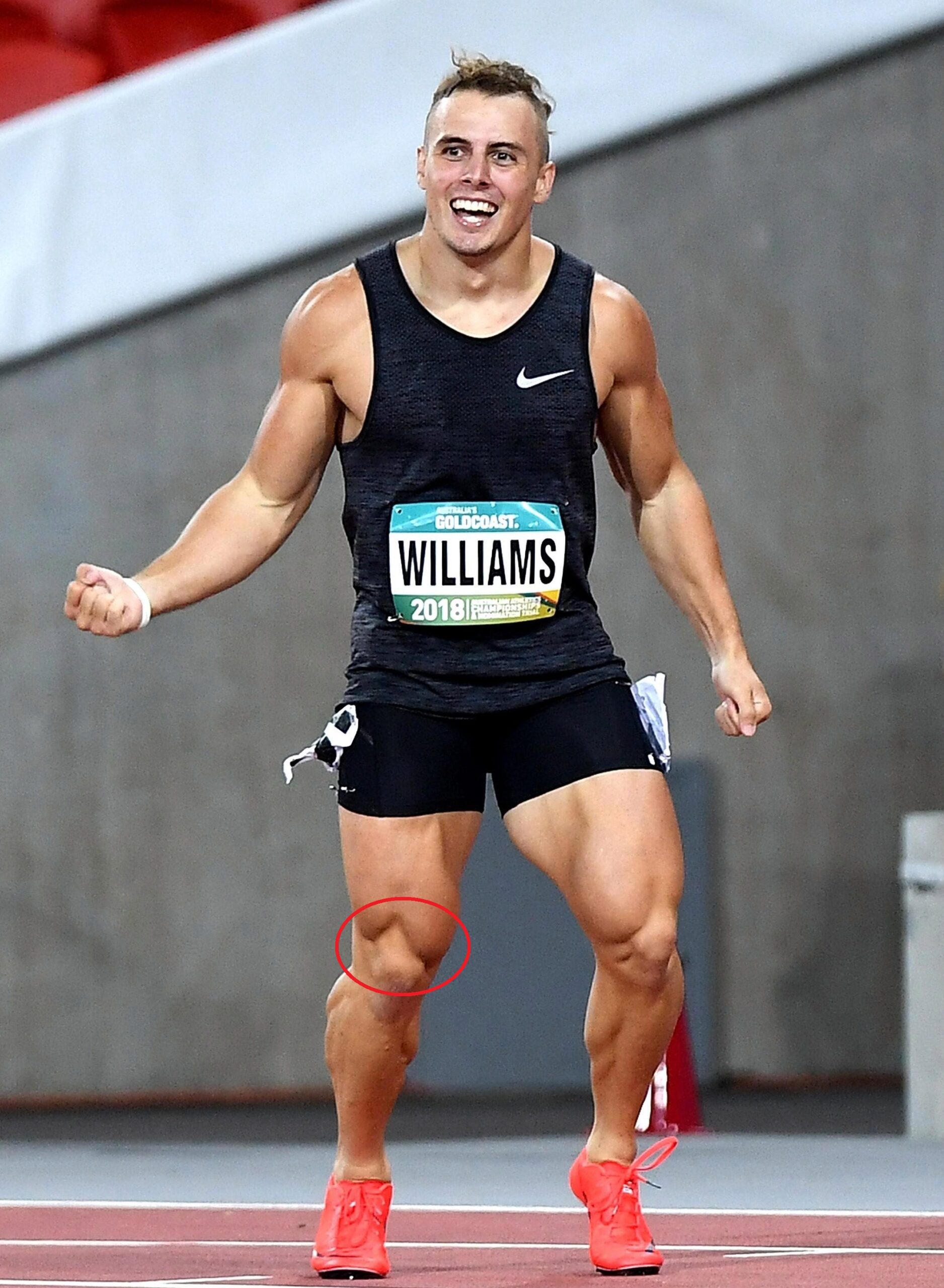 Trae Williams a de grosses cuisses et particulièrement les quadriceps